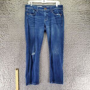 Pilcro Jeans Womens 27 Petite Slim Boyfriend Stretch Denim